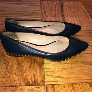 Coach flats with silver studs